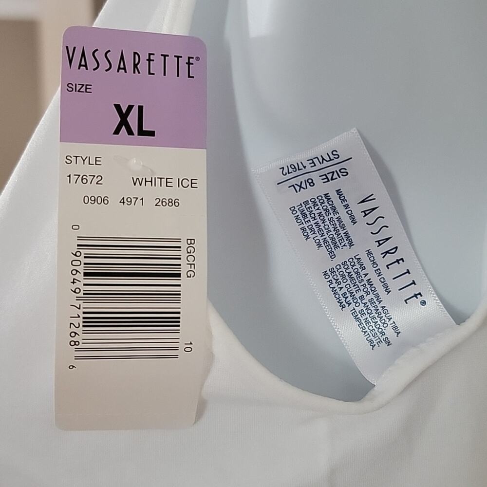 NWT Versatile White Vassarette Camisole sz 8/XL - Picture 3 of 4